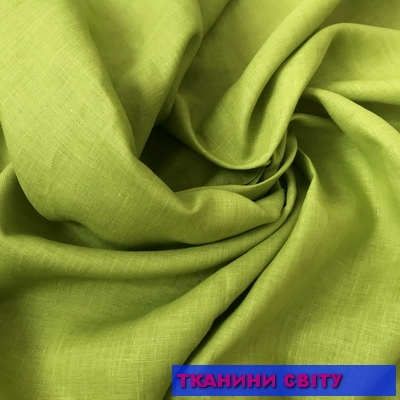 Лен однотонный ткань