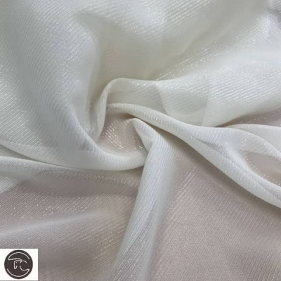 Шифон ткань молочный Armani
